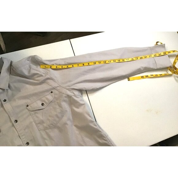 I.N.C.- MENS GRAY BUTTON-DOWN LONG SLEEVE 100% COTTON SHIRT SIZE X-LARGE - Picture 4 of 6